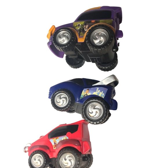 Disney Meet The Robinsons Push Go Friction Lot of 3 Cars Purple, Blue, Red Toys - Picture 9 of 12